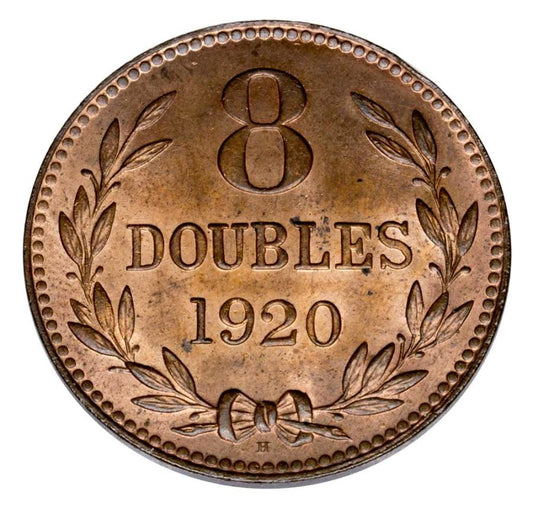8 doubles 1920 Wielka Brytania Guernsey Birmingham H