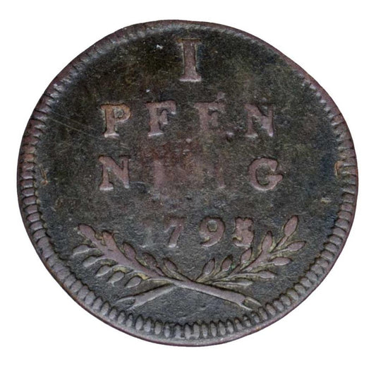 1 fenig 1795 Hieronymus von Colloredo Austria Salzburg