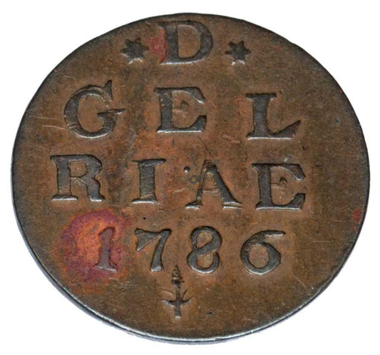1 duit 1786 Harderwijk Gelderland