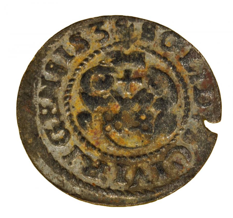 Szeląg 1639 Krystyna Waza Ryga