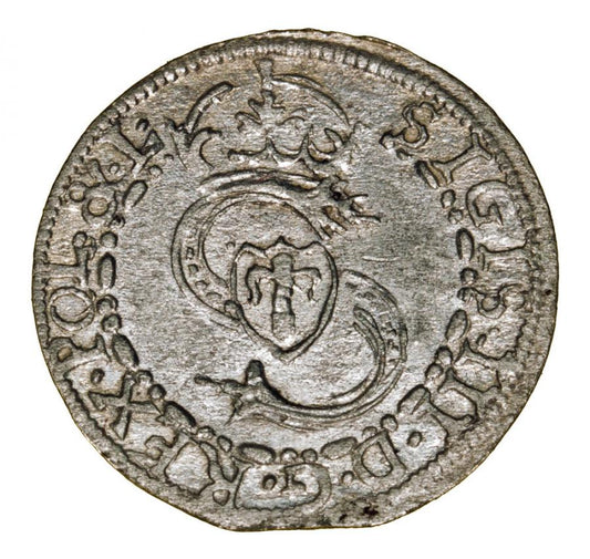 Szeląg 1610 Fryderyk i Wilhelm Kettler Kurlandia Mitawa