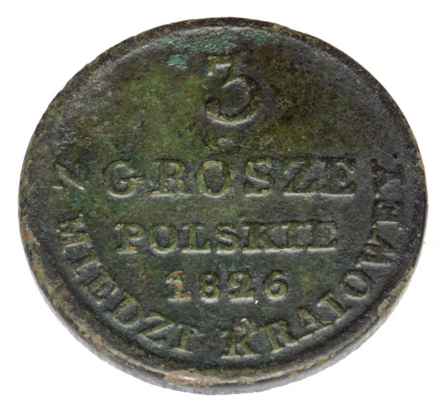 3 grosze 1826 Mikołaj I Romanow Królestwo Polskie Warszawa