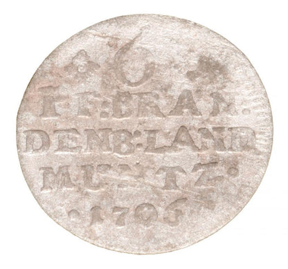 6 fenigów 1706 Fryderyk I Niemcy Brandenburgia Berlin A