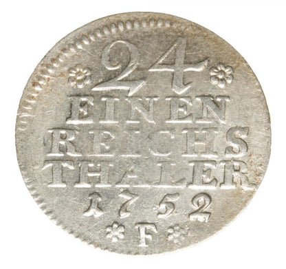 1/24 talara 1752 Fryderyk II Wielki Niemcy Magdeburg F