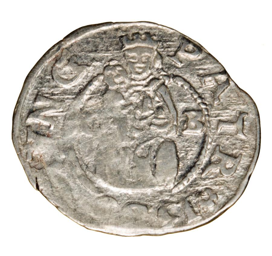 Denar 1589 Rudolf II Habsburg Węgry Kremnica