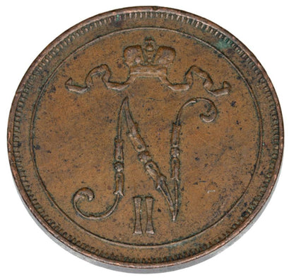 10 pennia 1915 Mikołaj II Finlandia rosyjska Helsinki