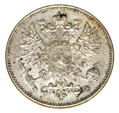 50 pennia 1916 Mikołaj II Finlandia rosyjska Helsinki