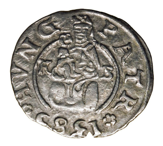Denar 1585 Rudolf II Habsburg Węgry Kremnica