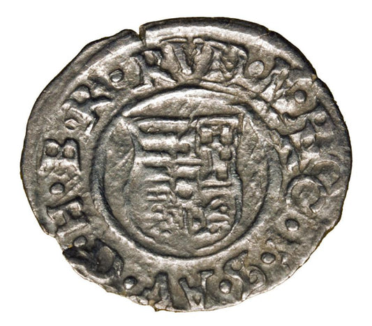 Denar 1592 Rudolf II Habsburg Węgry Kremnica