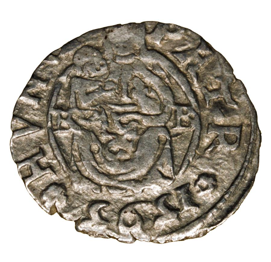 Denar 1595 Rudolf II Habsburg Węgry Kremnica