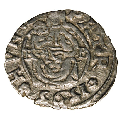 Denar 1595 Rudolf II Habsburg Węgry Kremnica