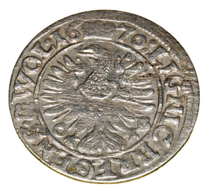 3 krajcary 1670 Chrystian Wołowski Brzeg