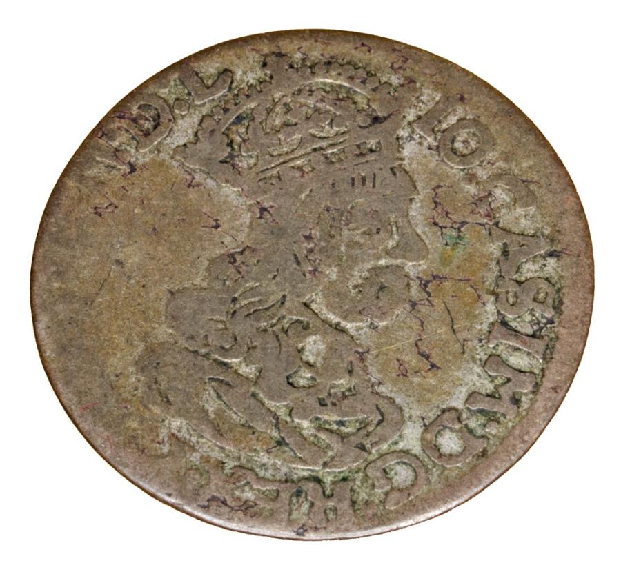 Szóstak 1662 Jan Kazimierz Polska Kraków