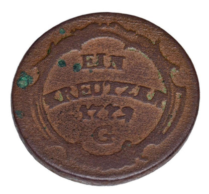 1 krajcar 1772 Maria Teresa Austria Bawaria Brunzburg
