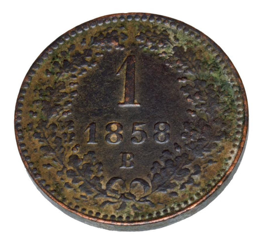 1 krajcar 1858 Franciszek Józef I Austria Kremnica