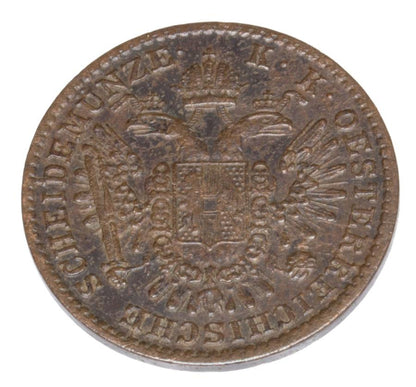 1/2 krajcara 1851 Franciszek Józef I Węgry Wiedeń