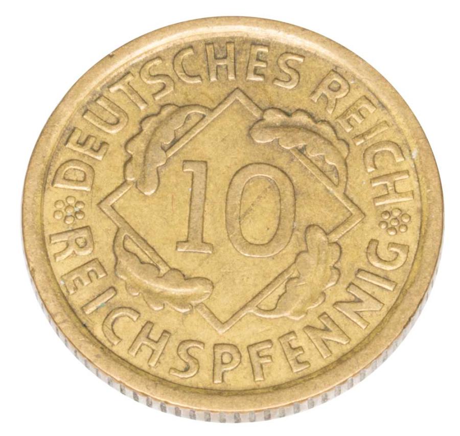 10 reichspfennig 1936 Niemcy Muldenhutten E