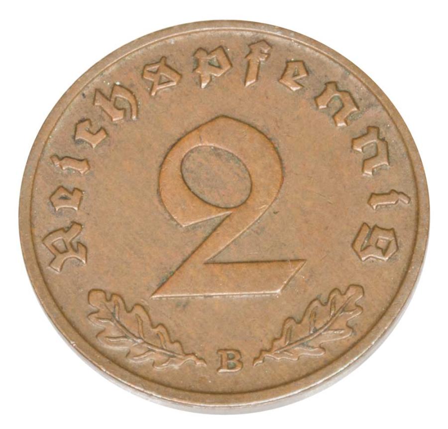 2 reichspfennig 1938 Niemcy Wiedeń B