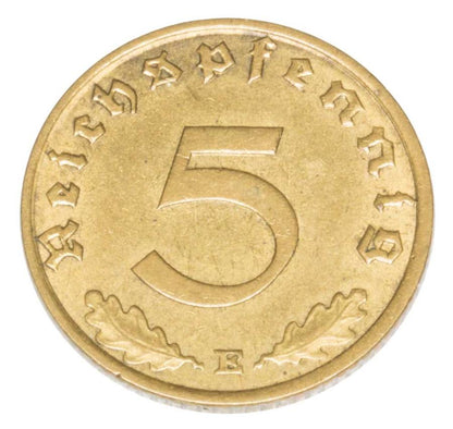 5 reichspfennig 1938 Niemcy Muldenhutten E