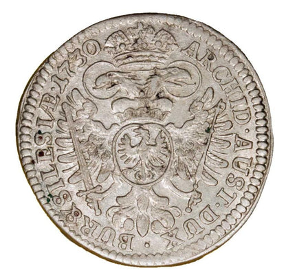 3 krajcary 1730 Karol VI Habsburg Śląsk Wrocław