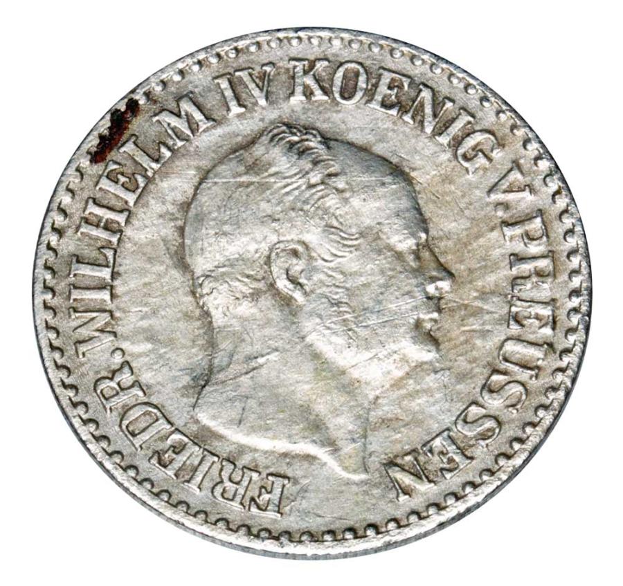 1 grosz srebrny 1855 Fryderyk Wilhelm IV Prusy Berlin A