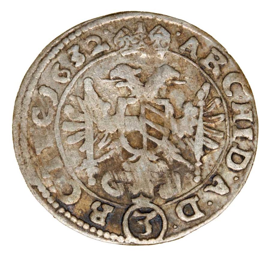 3 krajcary 1632 Ferdynand II Habsburg Austria Wiedeń
