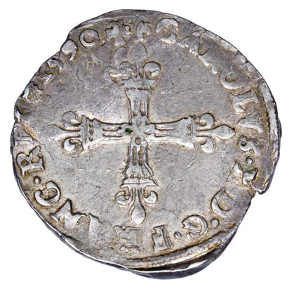 1/4 ecu 1590 Karol X Francja Paryż A