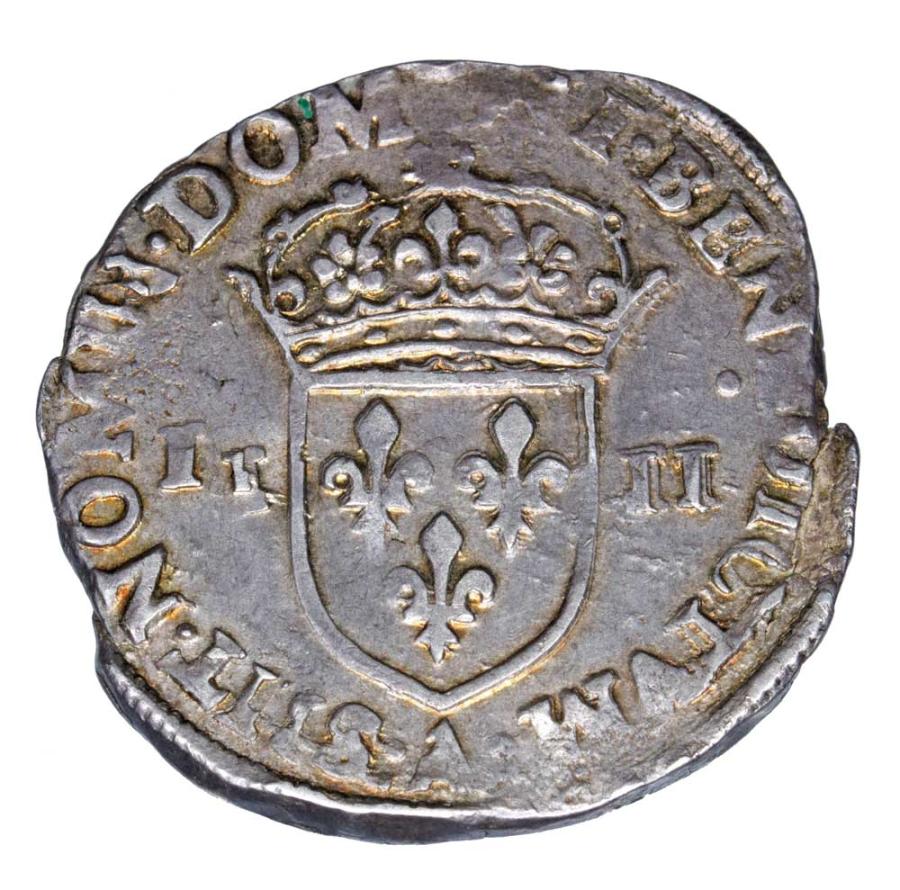 1/4 ecu 1590 Karol X Francja Paryż A