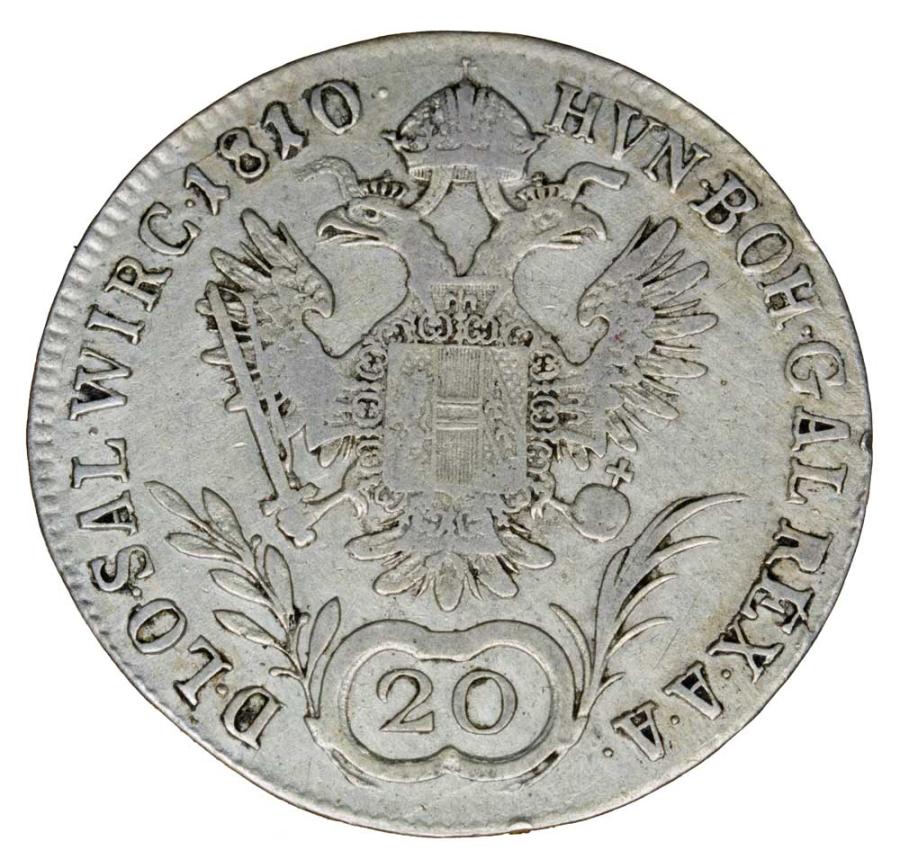 20 koron 1810 Franciszek II Habsburg Austria Wiedeń A