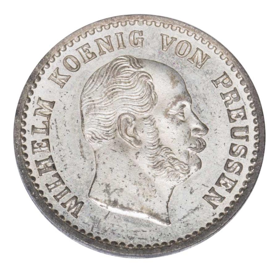 2 1/2 grosza srebrnego 1861 Wilhelm I Niemcy Berlin A