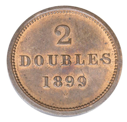 2 doubles 1899 Wielka Brytania Guernsey Birmingham H