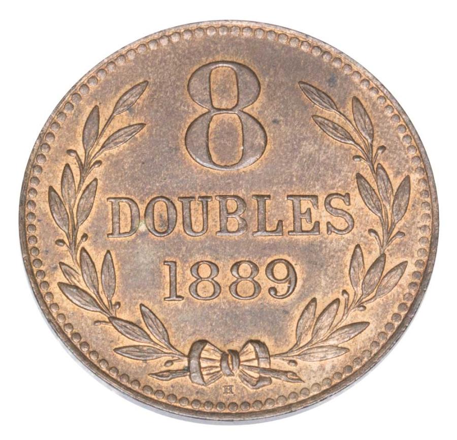 8 doubles 1889 Wielka Brytania Guernsey Birmingham H