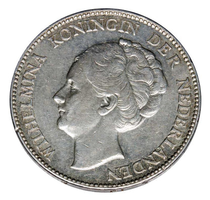 1 gulden 1928 Wilhelmina Orańska-Nassau Holandia Utrecht