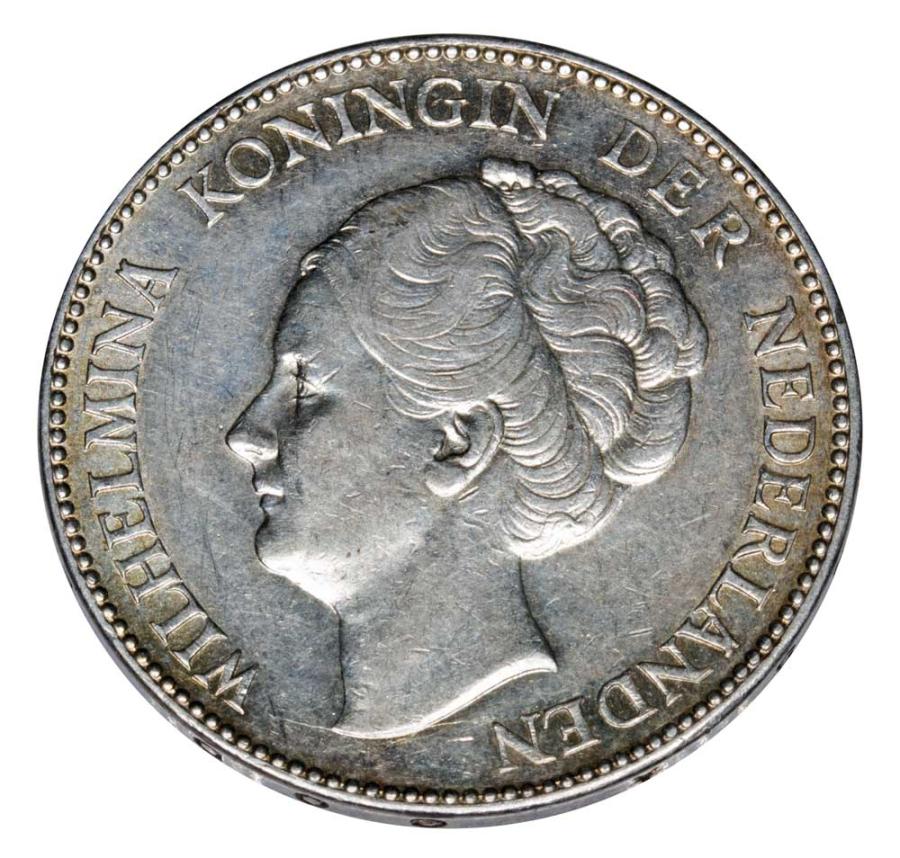 1 gulden 1931 Wilhelmina Orańska-Nassau Holandia Utrecht