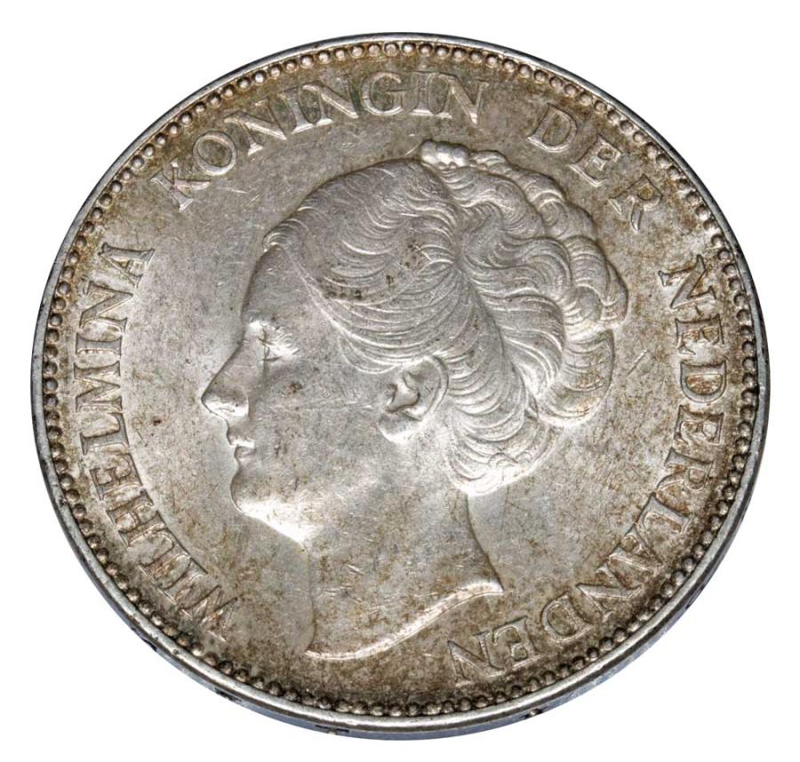 1 gulden 1940 Wilhelmina Orańska-Nassau Holandia Utrecht