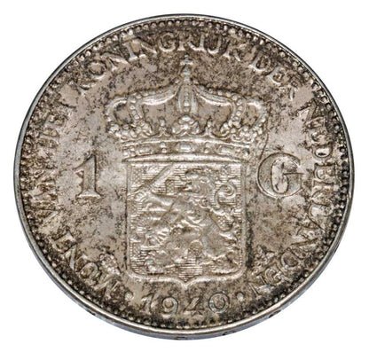 1 gulden 1940 Wilhelmina Orańska-Nassau Holandia Utrecht