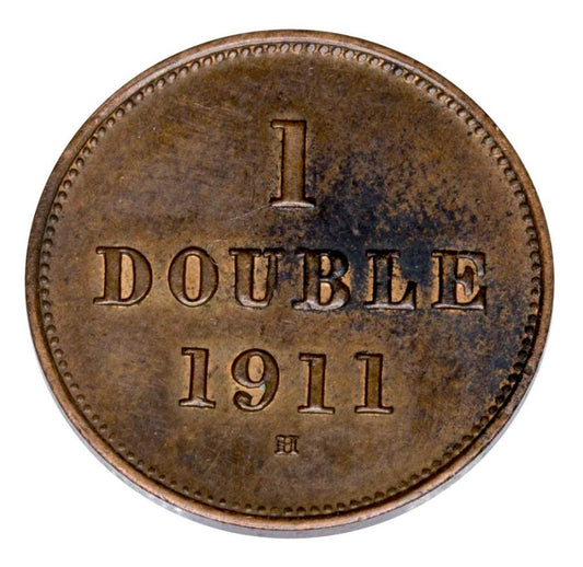 1 double 1911 Wielka Brytania Guernsey Birmingham H