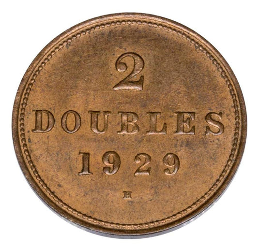 2 doubles 1929 Wielka Brytania Guernsey Birmingham H