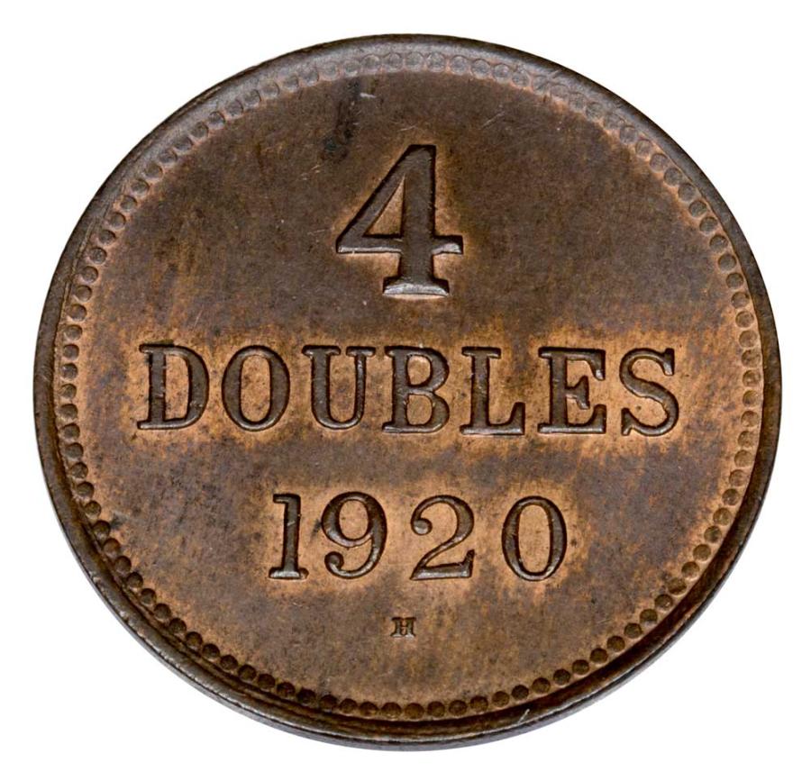 4 doubles 1920 Wielka Brytania Guernsey Birmingham H