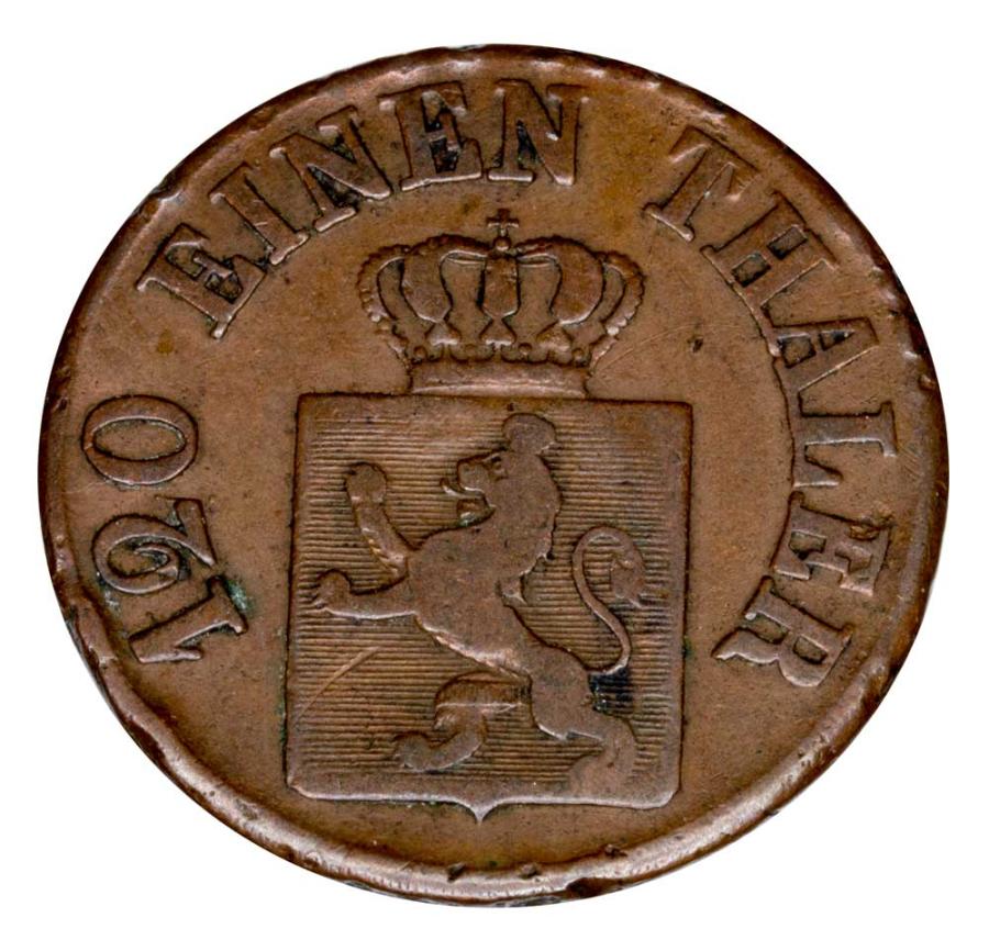3 halerze 1850 Fryderyk Wilhelm I Niemcy Hesja Kassel
