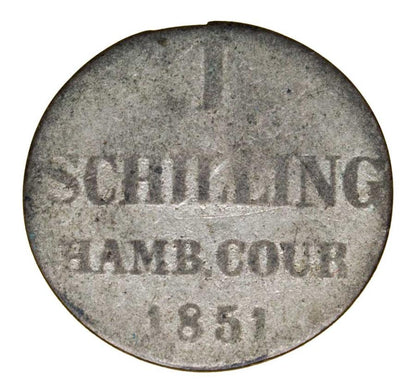 Szyling 1851 Niemcy Hamburg