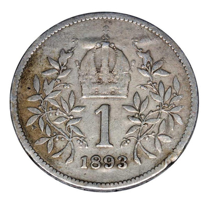 1 korona 1893 Franciszek Józef I Austria Wiedeń