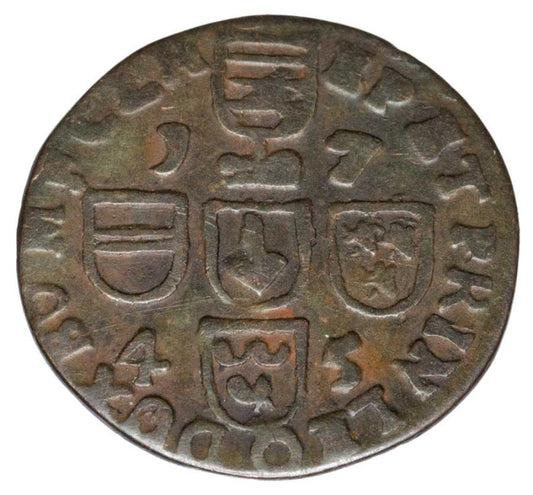 1 liard 1745 Jan Teodor Wittelsbach Belgia Biskupstwo Liege