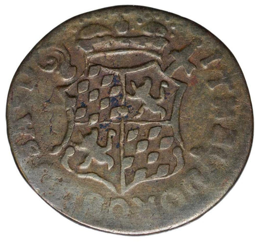 1 liard 1745 Jan Teodor Wittelsbach Belgia Biskupstwo Liege