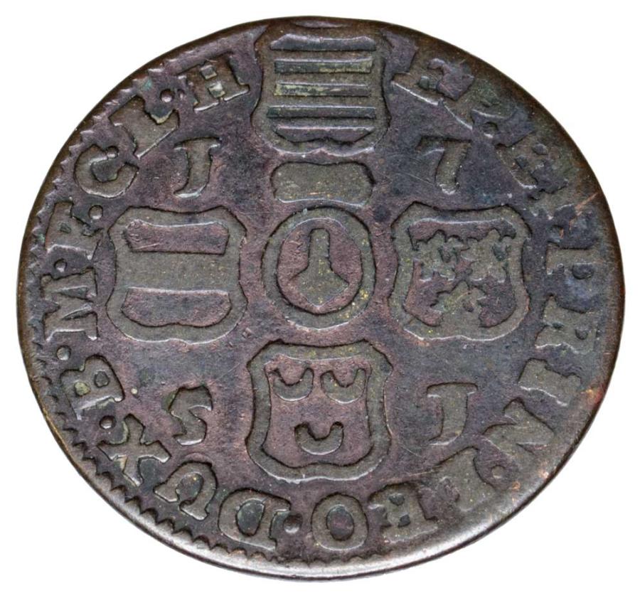 1 liard 1751 Jan Teodor Wittelsbach Belgia Biskupstwo Liege