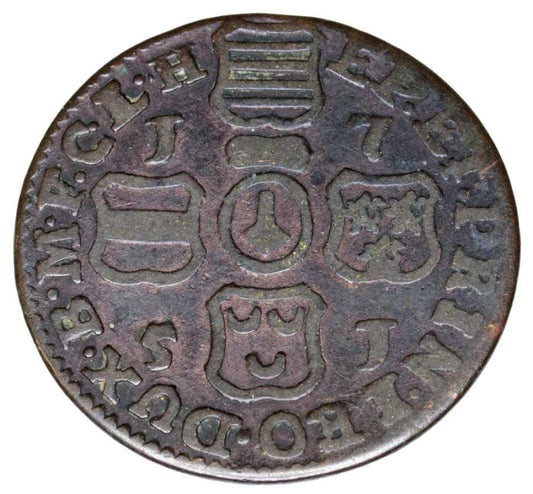 1 liard 1751 Jan Teodor Wittelsbach Belgia Biskupstwo Liege
