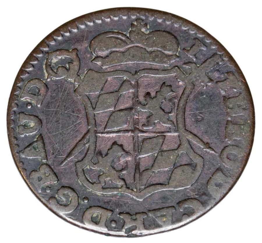 1 liard 1751 Jan Teodor Wittelsbach Belgia Biskupstwo Liege