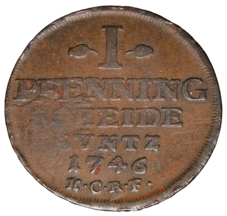 1 fenig 1746 Niemcy Goslar