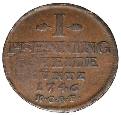 1 fenig 1746 Niemcy Goslar
