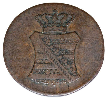 1 fenig 1833 Antoni Dobry Niemcy Saksonia Drezno G
